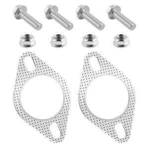 2PCS 2.5인치 배기 개스킷 OEM #120-06310-0002, 4PCS 볼트 및 너트가 포함된 내열 플랜지 키트, 대부분의 차량용 촉매 변환기 자동차 액세서리(2.5인치)
