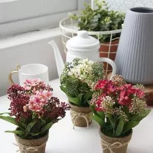 조화 장식화분 미니화분 테이블 선반 화초선반