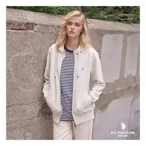 유에스피에이 [U.S. POLO ASSN.] 23FW USPA 후드 집업 여성 585566Moony