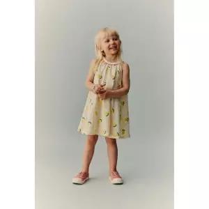 ZARA CASA LAWA X KIDS 레몬 자수 원피스 - 크림 426981