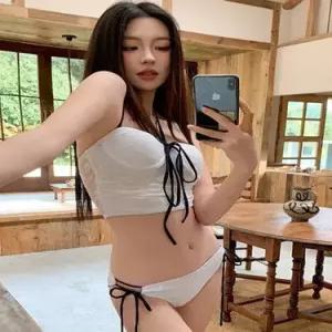 수피 여성용 슬림핏 비치 윈드 바캉스 나시 비치웨어 바캉스룩 레이스 수영복 JEN1