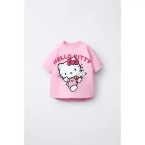 ZARA HELLO KITTY ⓒ SANRIO 프린트 티셔츠 - 로즈핑크 427018