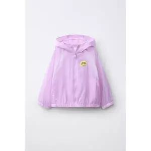 ZARA 경량 라벨 레인코트 - 연보라색 427020
