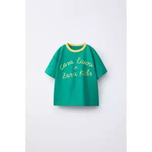 ZARA CASA LAWA X KIDS 로고 프린트 티셔츠 - 초록 427022