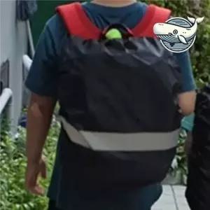 야간 반사 방수 백팩 커버 검정색 35L 책가방레인커버