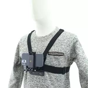 고품질 가슴장착 폰거치 스트랩홀더 휴대장비 바디캠 방송 장비 바이크 라이딩 WFM4XDE