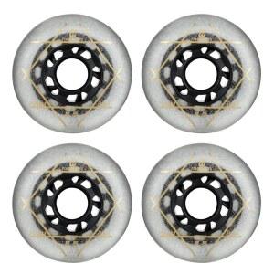 [미국배송] SZBLAZE 88A PU 내마모 저항 슬라이딩 FSK 인라인 롤러 스케이트 교체 휠(4팩) 72MM 76MM 80MM 보드 스트리트 서핑용