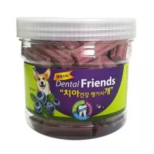 애견간식 애완견간식 껌 댕댕스타 블루베리 강아지 프랜즈 덴탈 300g