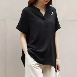[하프클럽/](~110size)카긴차이나블라우스 TBC3284