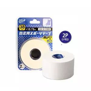 화이트 비신축 근육 테이프 38mm x 13.75m 2개입 재활용품