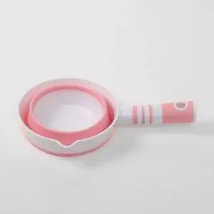 [콩심팥심]소프트 폴딩 바가지(핑크) 목욕 휴대용 자루바가지