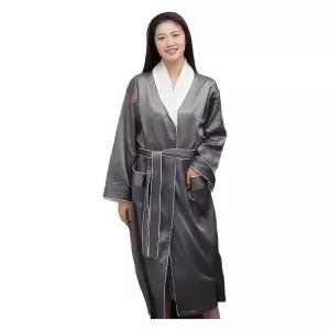 휴가룩 터치 목욕가운 두께감 롱가운 플리스 원사이즈 여성용 비치수영장용 로브 있는 극세사