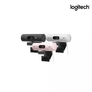 로지텍코리아 Brio 500 웹캠 PC 컴퓨터 노트북 화상 카메라 그라파이트/화이트/로즈