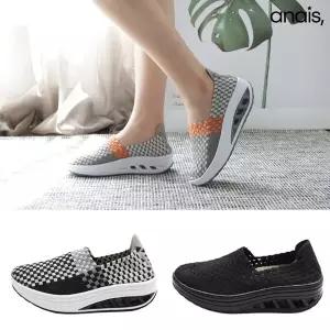 [아나이스] 밴딩 키높이 슬립온 우븐슈즈 4.5cm_26S314