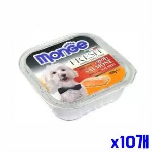 WL 애견 고급 연어 사각캔 100g x10개 통조림간식 애견캔 WFLQZEN