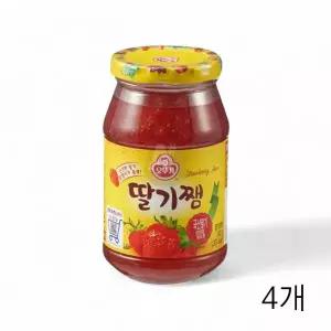 WL 오뚜기 딸기잼 850g X 4개 과일쨈 스트로베리잼 스트로배리 모닝빵잼 간식잼 카페잼 WFLQPXQ