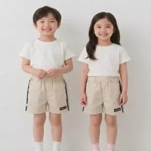 리틀밥독키즈 여름옷 구찌면스판바지 남아 여아 데일리 댄디한 4부 면바지 M262MPT05