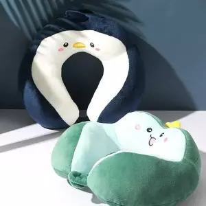 [골드스마일]목쿠션 기내용 여행용 목베개 메모리폼 U자형 캐릭터