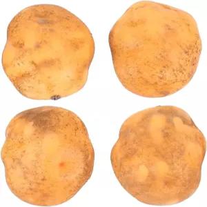 데코용 DECHOUS 4PCS 인조 감자 - 폼 가짜 사진 소품 가정용 주방 배치 장면 위한 채소 시뮬레이션 모델