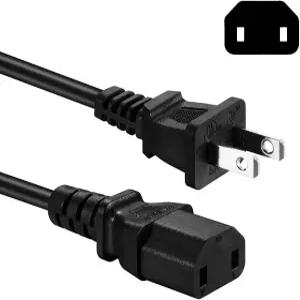 UL 목록 2 Prong AC 전원 코드 호환 소니 PS4 프로 플레이스테이션 4 Xbox One 360 슬림 E 케이블 교체