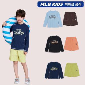 [AK분당점] [MLB KIDS] 스트릿 티셔츠 래쉬가드 보드쇼츠 세트 7ASWB0163