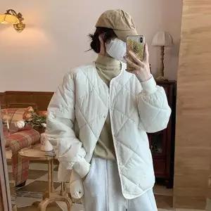 [하프클럽/]여성 겨울 경량 다이아 퀼팅 패딩 자켓