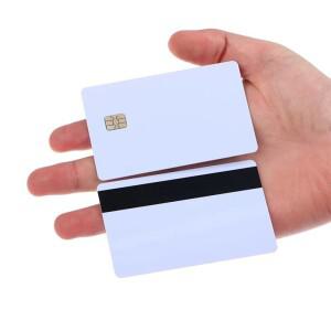 FM4442 호환 SLE4442(HICO HI-CO 자기 스트립 포함) ISO7816 스마트 카드 보안 빈 IC 10PCS