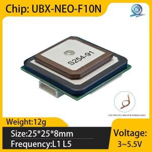 UBX-F10N GNSS/GPS 포지셔닝 모듈 RTK 고정밀 센티미터급 차분 GPS 풀 시스템 위성 항법