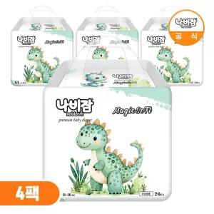나비잠 기저귀 매직소프트 팬티 4팩 3종 택 1