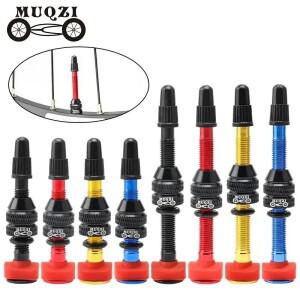 MUQZI 자전거 프레스타 튜브리스 에어 밸브  휠 타이어 F/V MTB 도로 부품  도구 포함  40mm  2 개