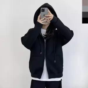 친절한탄씨 TBZ GBB HF770W 여자 빅사이즈 커플 겨울 오버핏 투웨이 기모 후드 집업 양털안감) 여성후드티