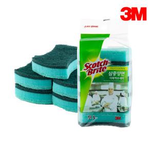 3M 스카치브라이트 삼중양면수세미 (5개입x4개)