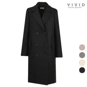 [비비드시크릿가너]VIVID 여성 라임 캐시미어 누빔안감 코트