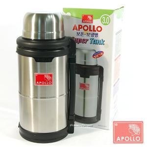 대용량 아폴로보온병-3.0L (AP-3000) 보냉병 보온물통 보온보냉병 국산스텐 텀블러