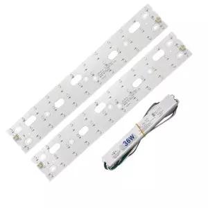 홈앤라이팅 주방등 전용 삼성 LED모듈 418 x 70mm + 안정기 36W 6500K LED기판 리폼