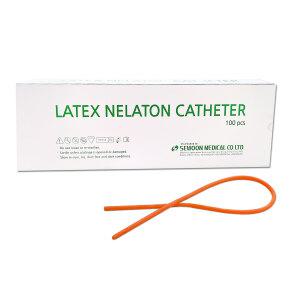 세운 넬라톤카테터 7번 100개 멸균라텍스 일회용 소변줄 도뇨관 흡입튜브 자가도뇨관