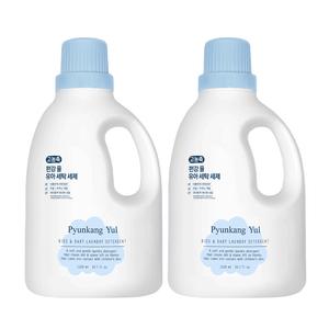 편강율 어린이 키즈 식물유래 대용량 세탁세제 1.5L 2개 순한유아세탁세제