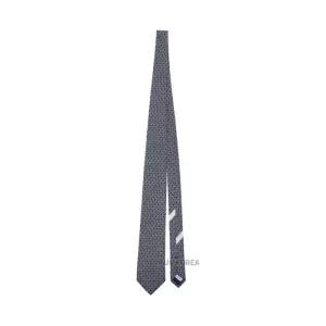 [라벨루쏘] [페라가모] 남성 간치니 프린트 실크 타이 35 0814 NAVY 0757974