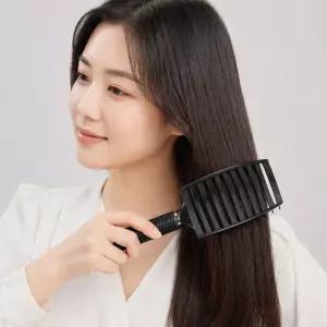 1개+1개 비비드 뿌리 볼륨 헤어브러시 퀵스타일 곡선 갈비빗