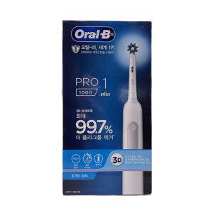 오랄비 PRO 1000 화이트 전동칫솔/