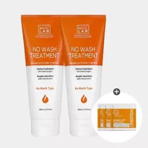 [CJ단독] LPP 단백질 데미지케어 노워시 트리트먼트 200ml x2 +LPP 트리트먼트 샤쉐 3개)