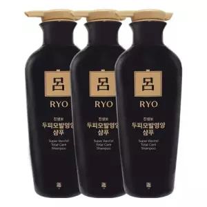 려 진생보 두피모발영양 샴푸 400ml x3