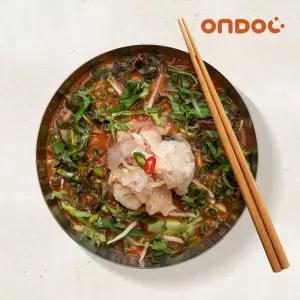 (온도씨) 당일조업 포항 참가자미 물회 밀키트(회120g+육수350g+야채포함)