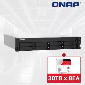 QNAP TS-832PXU-RP-4G NAS 8베이 아이언울프프로 240TB [30TBx8] HDD 포함