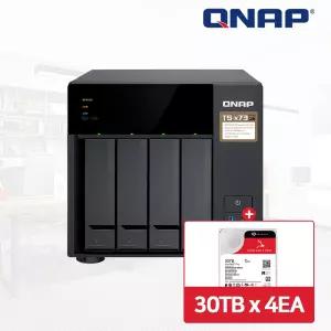 QNAP TS-473A-8G NAS 4베이 아이언울프프로 120TB [30TBx4] HDD 포함