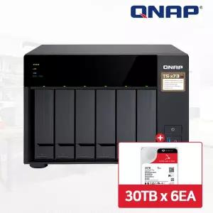 QNAP TS-673A-8G NAS 6베이 아이언울프프로 180TB [30TBx6] HDD 포함