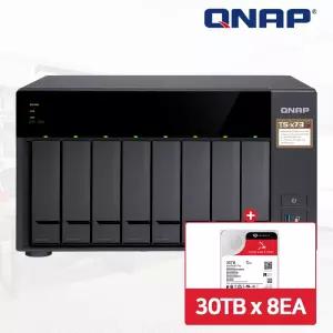 QNAP TS-873A-8G NAS 8베이 아이언울프프로 240TB [30TBx8] HDD 포함