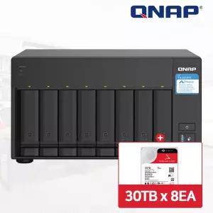 QNAP TS-832PX-4G NAS 8베이 아이언울프프로 240TB [30TBx8] HDD 포함