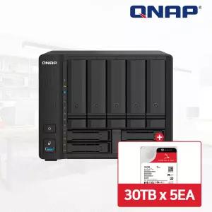 QNAP TS-932PX-4G NAS 9베이 아이언울프프로 150TB [30TBx5] HDD 포함