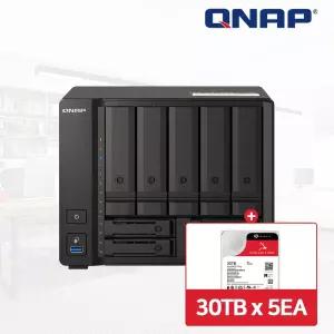 QNAP TS-h973AX-8G NAS 9베이 아이언울프프로 150TB [30TBx5] HDD 포함